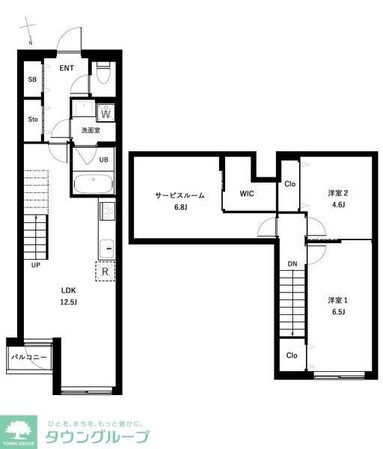 COEUR BLANC西荻窪の物件間取画像